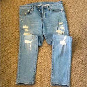 Skinny low waist jeans